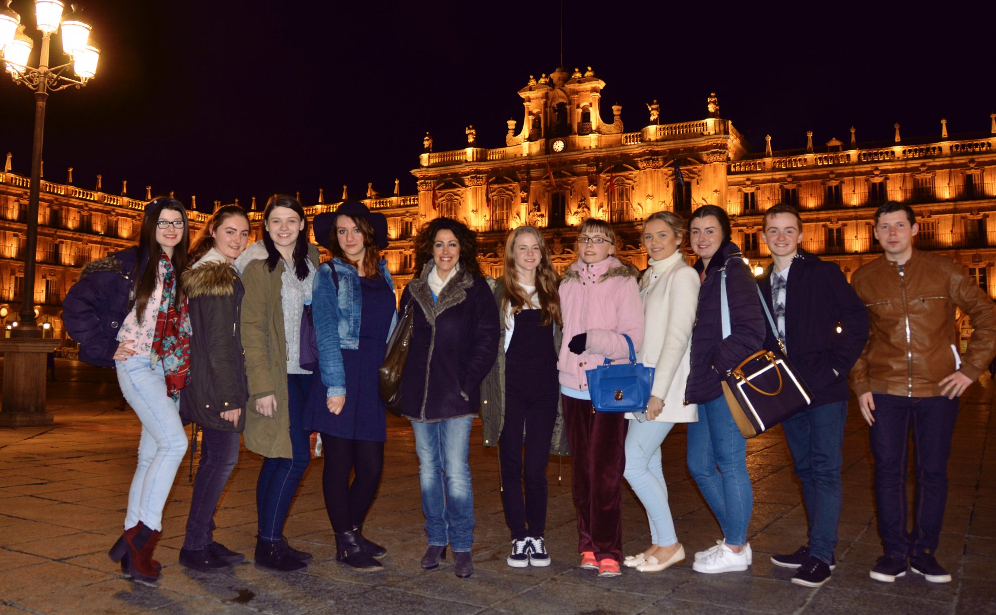 Image of Spanish Students Exercise Their Language Skills in Salamanca