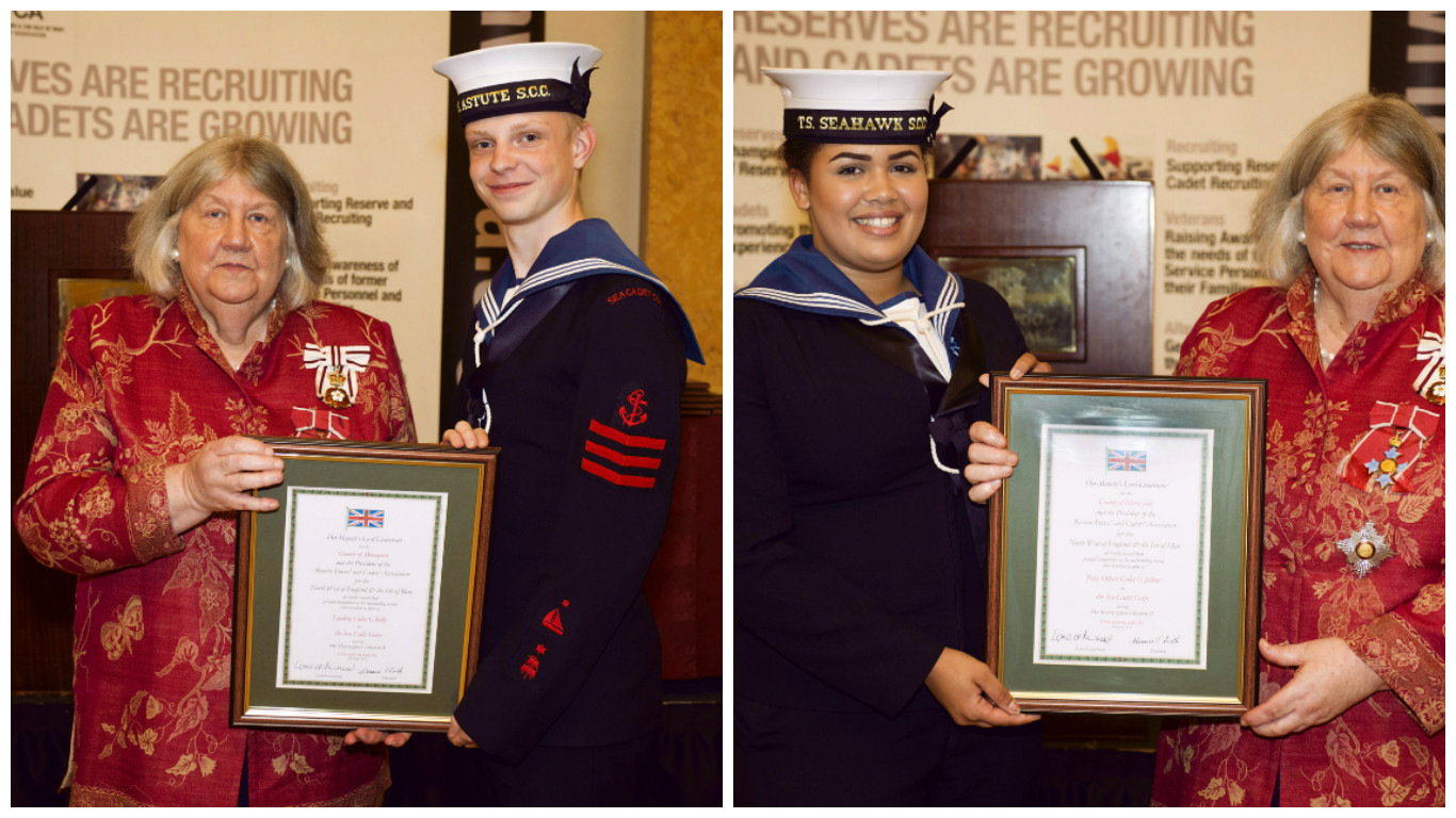 Image of Two Students Honoured with Top Cadet Award  