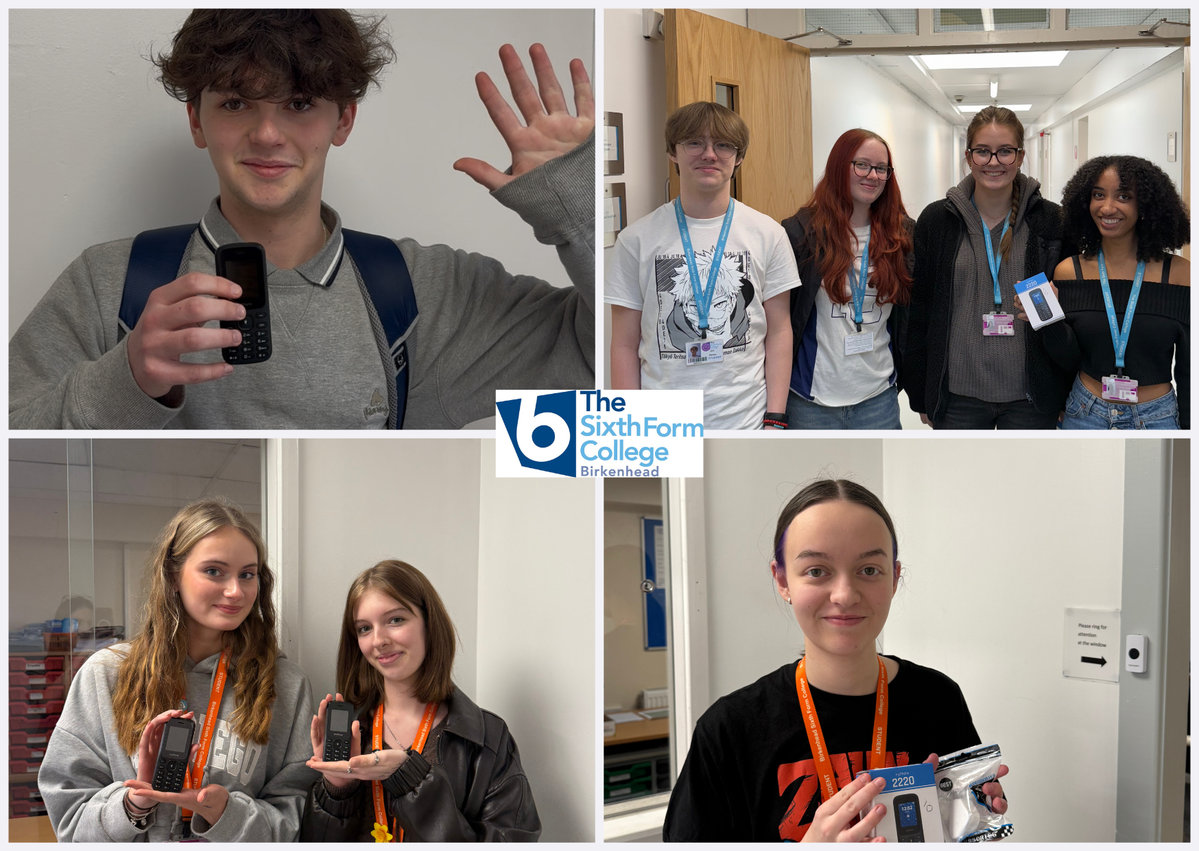 Image of College students replace smartphones with brick phones as part of ground-breaking research