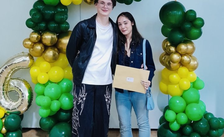 Image of GCSE success stories include Ukrainian student at St Bede’s in Peterlee