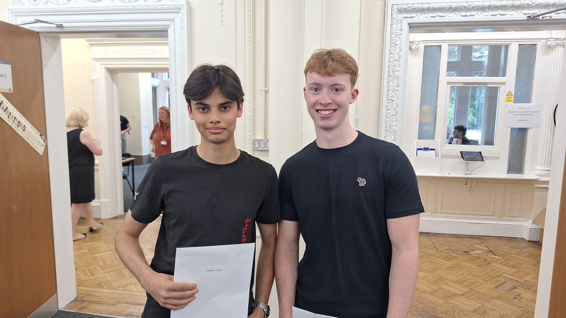 Image of A level students celebrate outstanding achievements