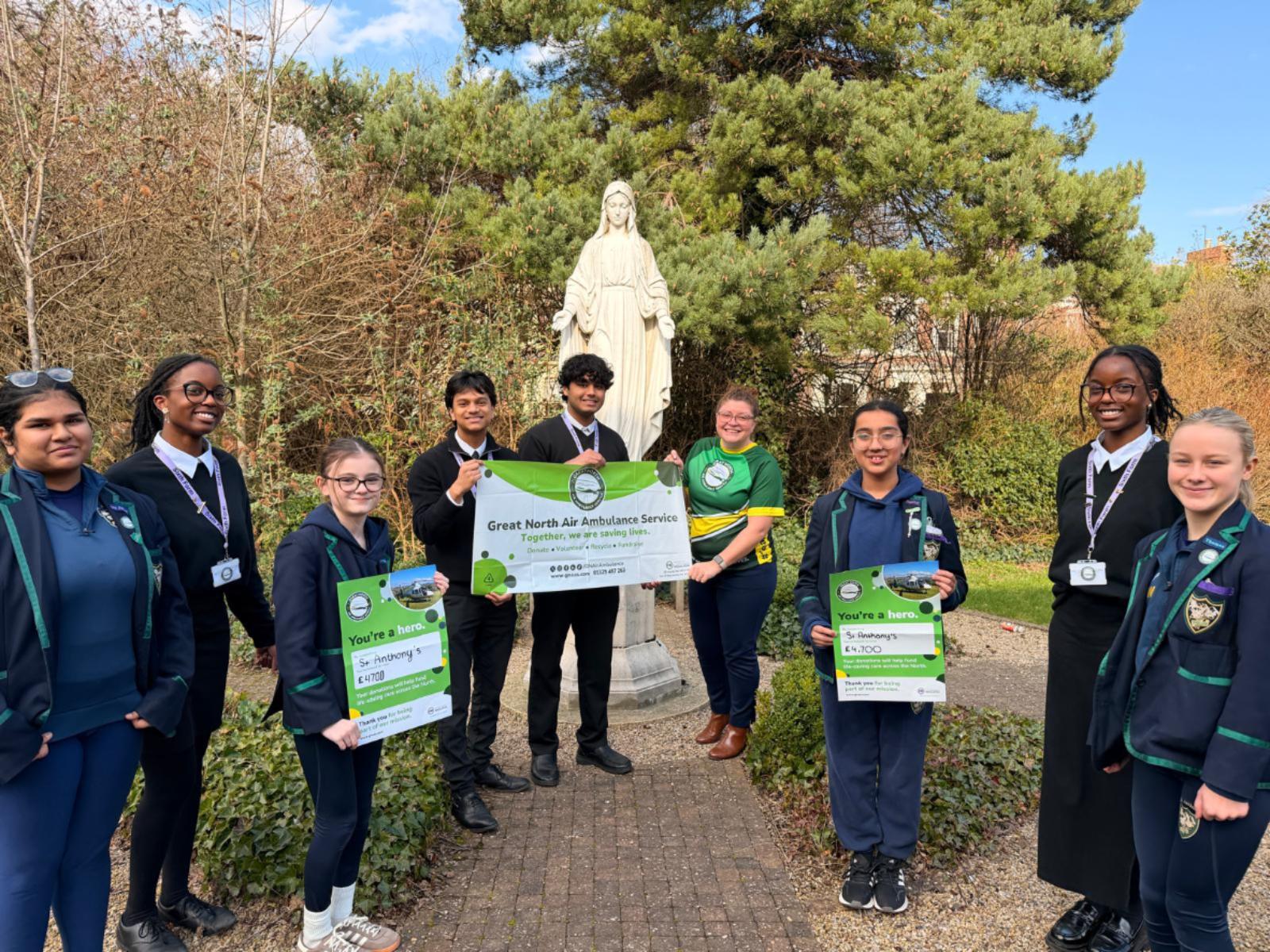 Image of Students Raise £4,700 for Great North Air Ambulance Service in Memory of Classmate