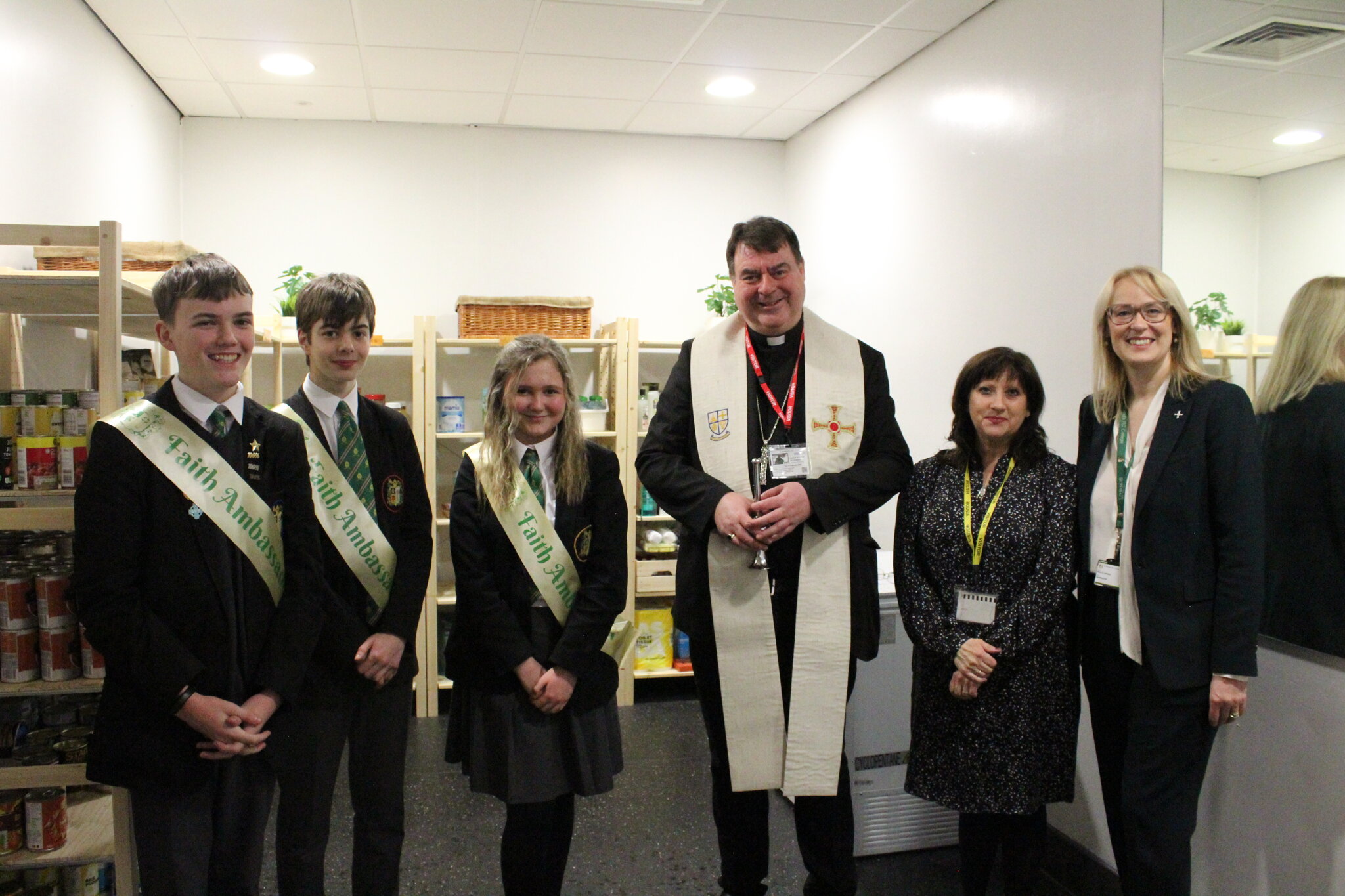 Image of Bishop Stephen Opens “The Pantry” at St Wilfrid’s RC College