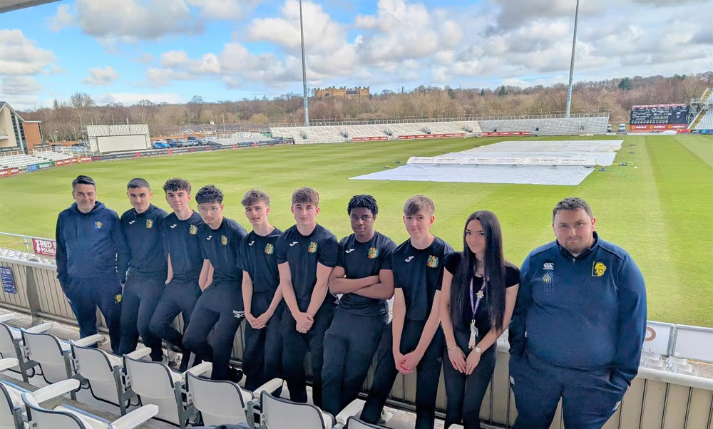 Image of Sixth Form sports leaders officiate table cricket competition