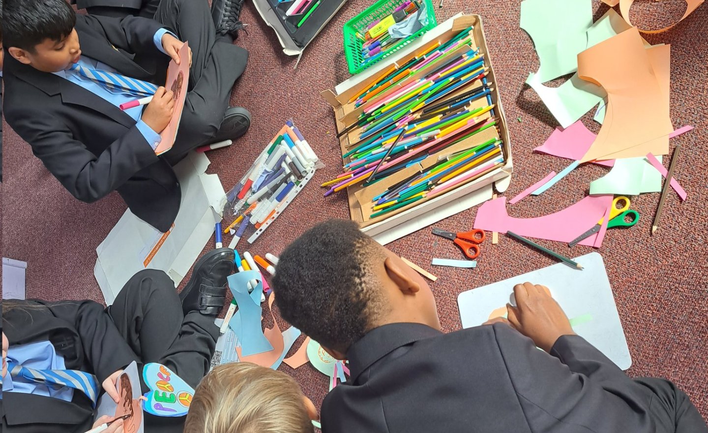 Image of Chaplaincy Team reflecting on Peace Day