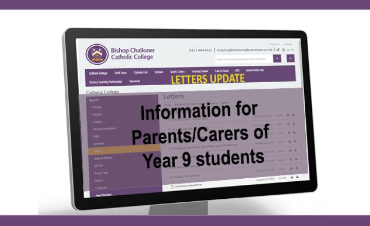 Image of Y9 - March Opening Letter