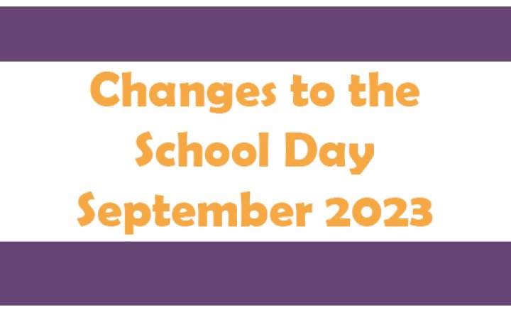 Image of Timings of the School Day September 2023-2024