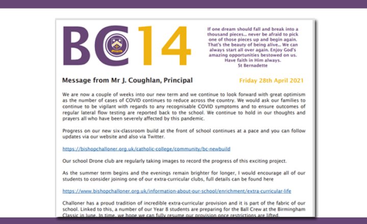 Image of BC14 Newsletter