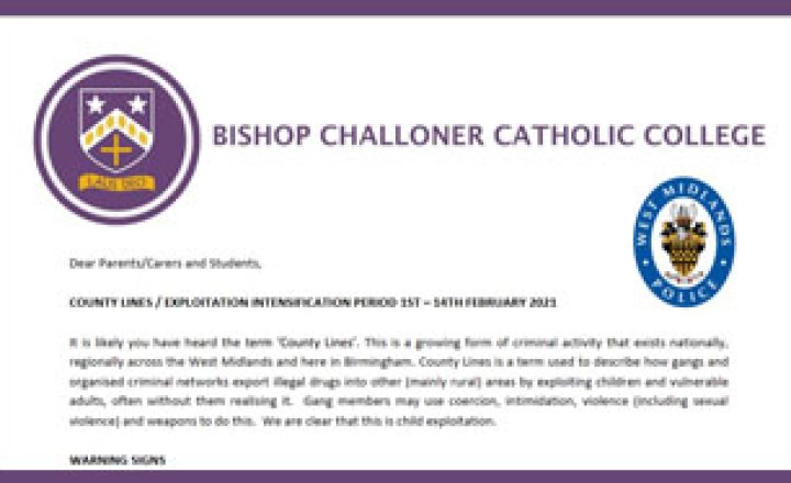 Image of School Police Advisory Letter for Parents