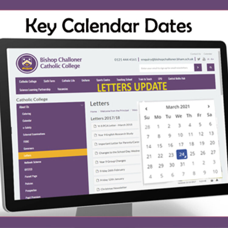 Image of Parent, Carer Letter - 23 March 2021 - Key Calendar Dates