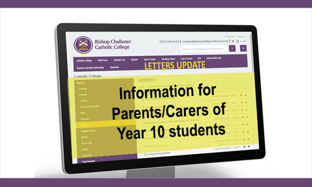Image of Parent Carer Letter - 25.06.2021 - Year 10 Careers Programme
