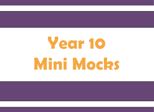 Image of Year 10 Mini Mocks