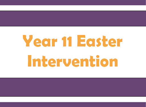 Image of Year 11 Easter Intervention Sessions
