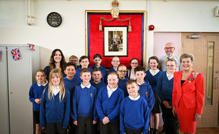 Image of St. Mary's Catholic Primary School in Newton Aycliffe hosts assembly with special guest Sue Snowdon, H.M. Lord-Lieutenant of County Durham: