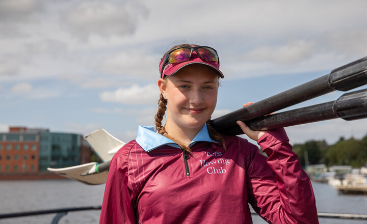 Image of GCSE Results Day 2025 - OLSB: A Teesside rower and Olympic hopeful is celebrating after a strong finish in her exams, and winning gold at a recent rowing competition.