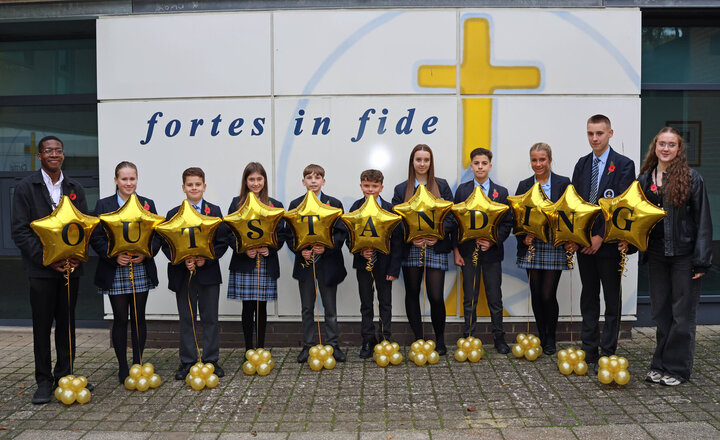 Image of Outstanding performance, students celebrate their top Ofsted rating
