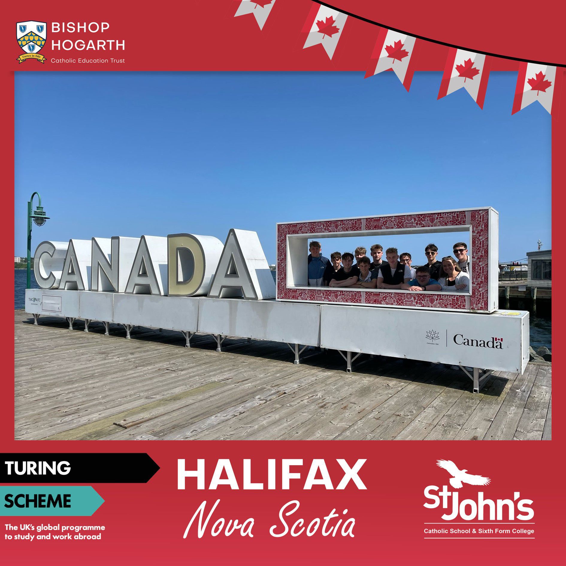 Image of St. John’s Year 10 Students Soar Globally on Turing Scheme Trip to Canada: