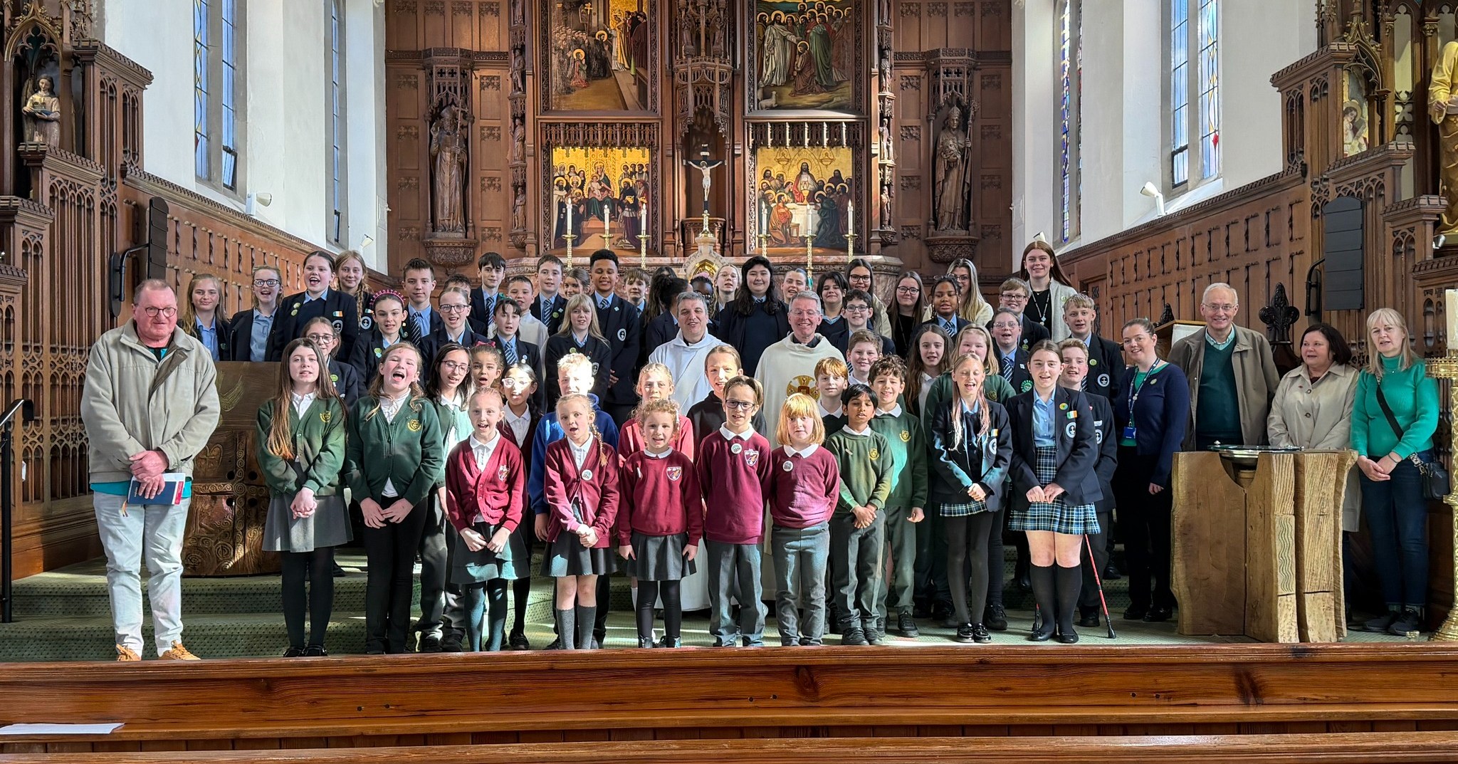 Bishop Hogarth Catholic Education Trust Pupils come together for St Patrick's celebration
