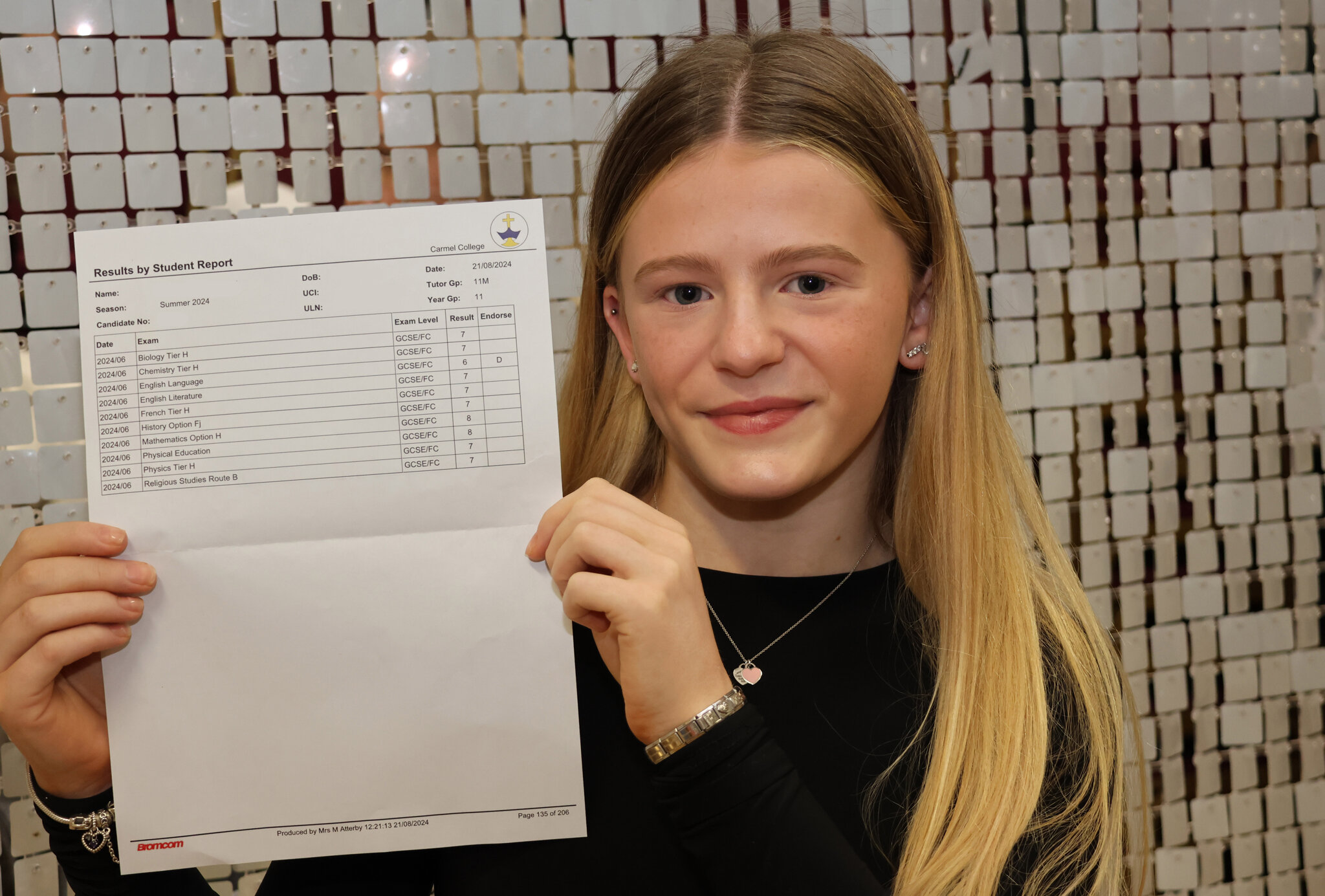 Image of Carmel College Celebrates Outstanding GCSE Success: