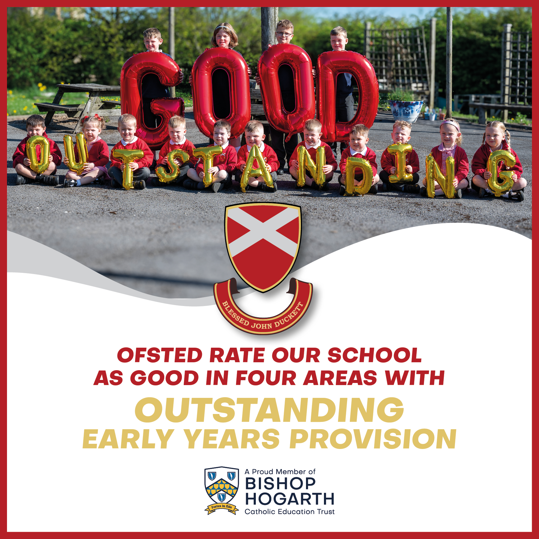 Image of Blessed John Duckett Catholic Primary School Celebrates Ofsted Success: