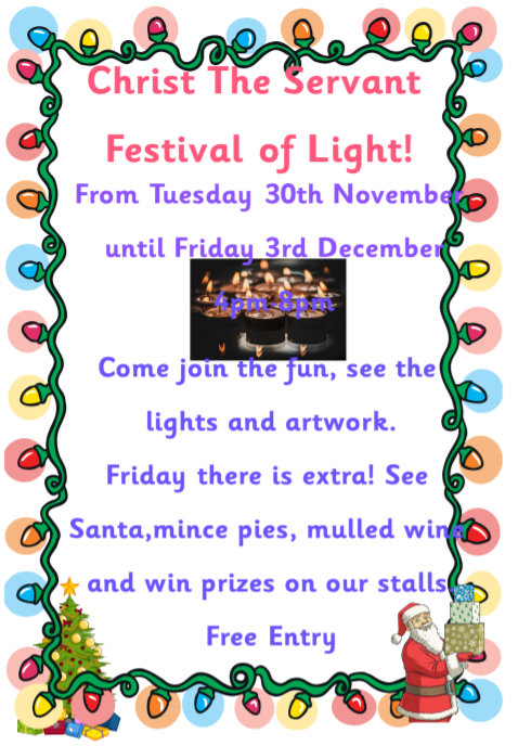 Image of Christ the Servant Festival of Light 4pm until 8pm