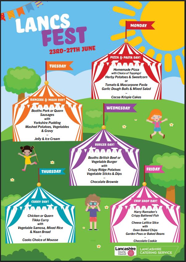 Image of Special School Meals Promotion - Lancs Fest 23.06.25-27.06.25