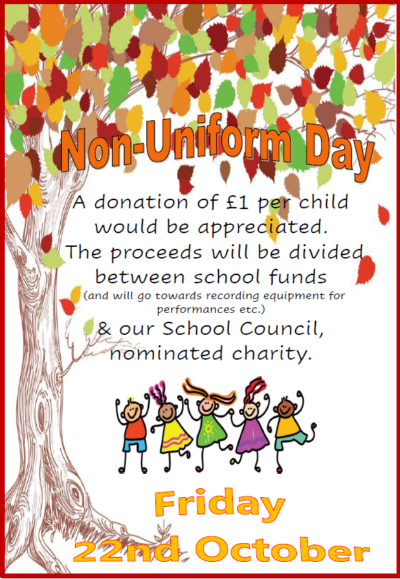 Image of Non Uniform Day Friday 22nd October