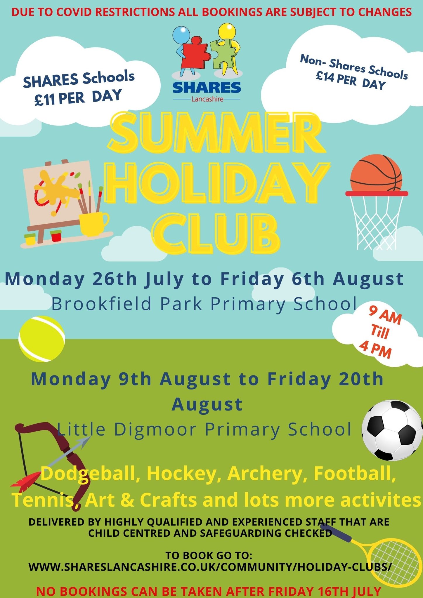 Image of SHARES - Summer Holiday Club