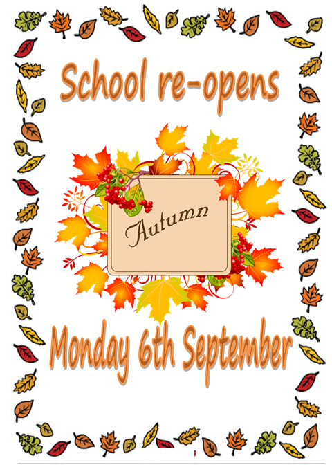 Image of School Reopens Monday 6th September
