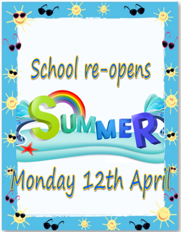 Image of School reopens Monday 12th April 
