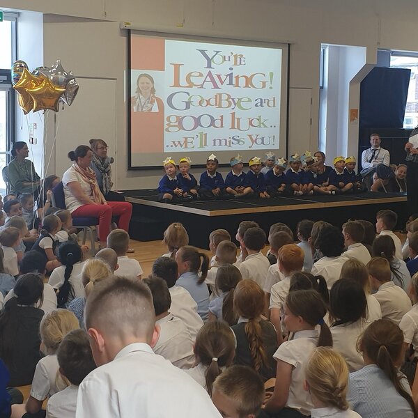 Image of A Fond Farewell to Mrs Gibbons! A Special Leaving Assembly from the Whole School. 