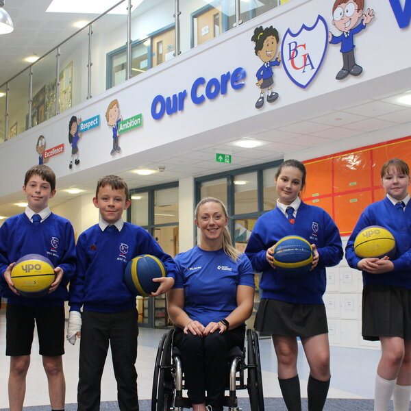 Image of Basketball Star Inspires Pupils!