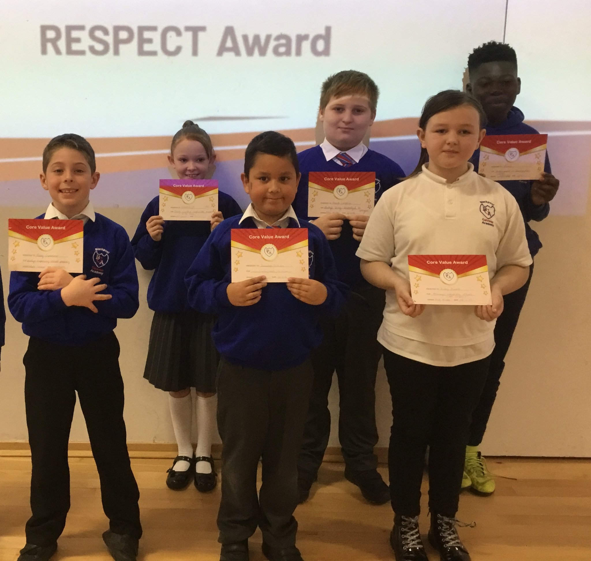 Image of Achievers Assembly  Winners from 8th November