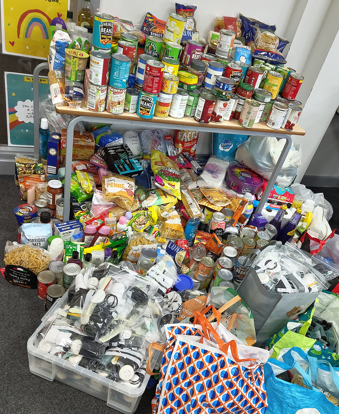 Image of Year 8 charity drive update!