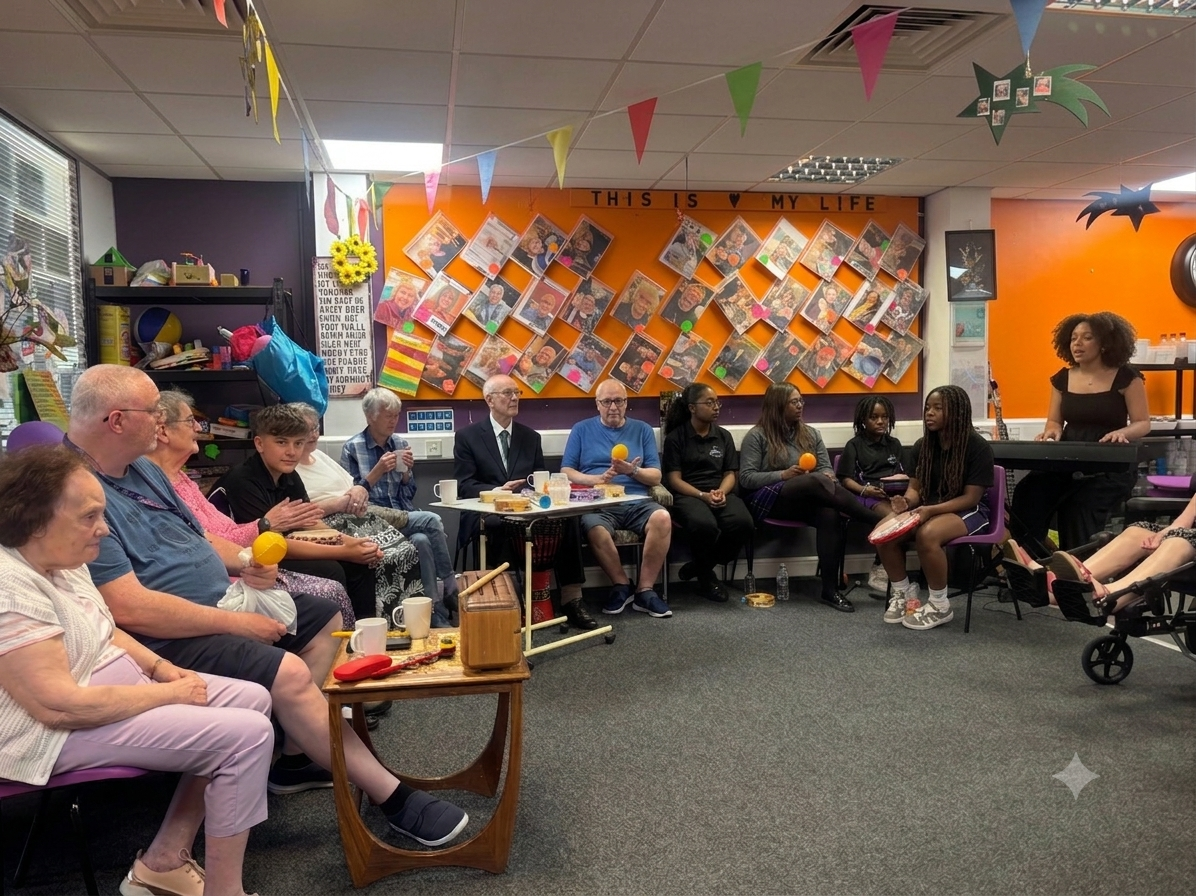 Image of Year 8 connect with Senior Care Hub