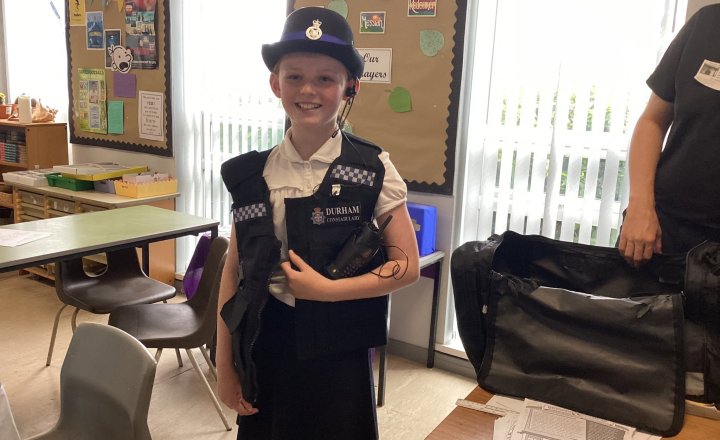 Image of Mini Police Learn About Community Responsibility