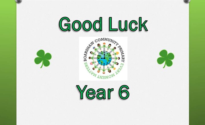 Image of Good Luck Year 6!