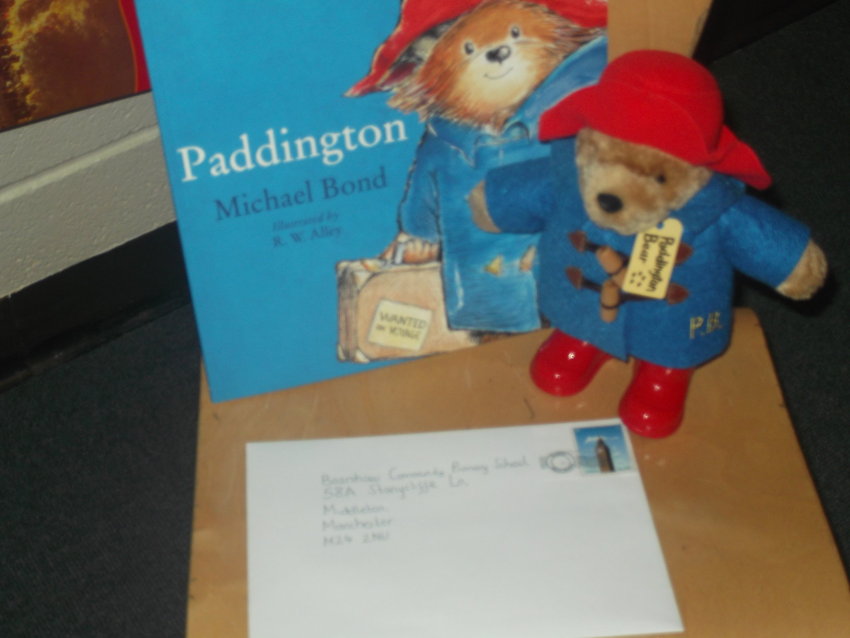 Image of Paddington's visit to Boarshaw Community Primary School