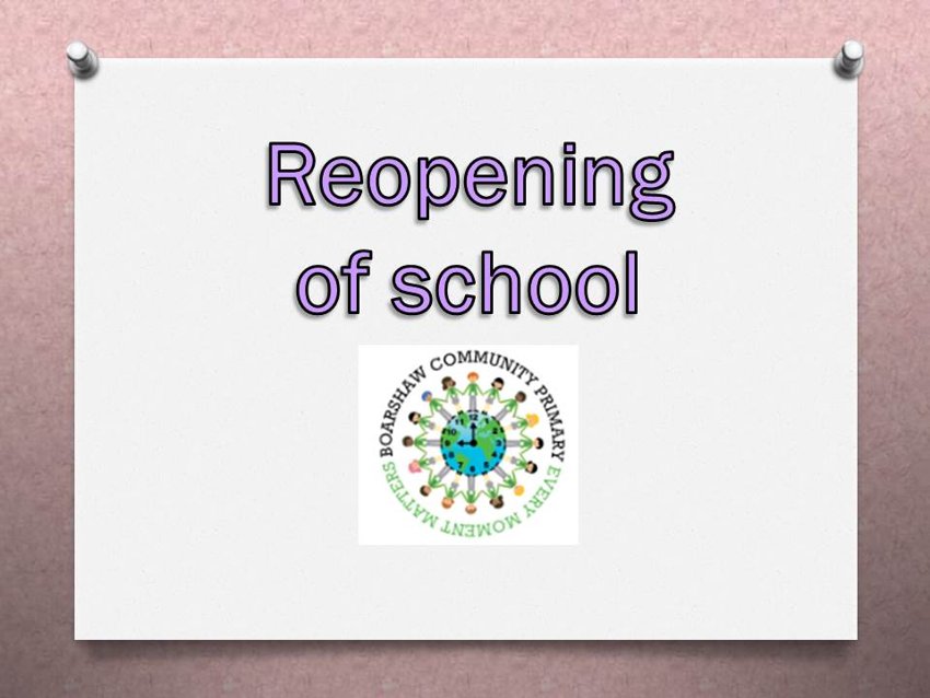 Image of Reopening of School - June 2020