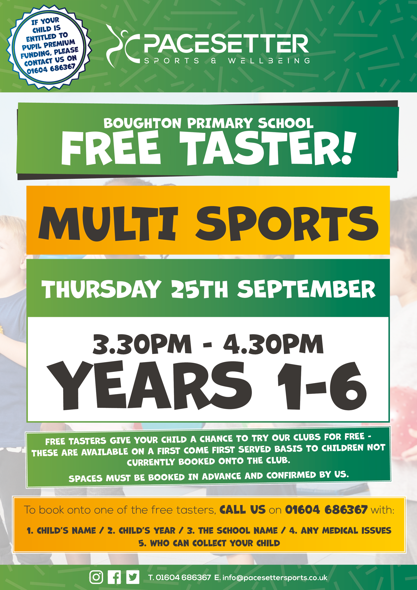 Image of Pacesetter Multi Sports FREE TASTER Session - Thursday 25th September