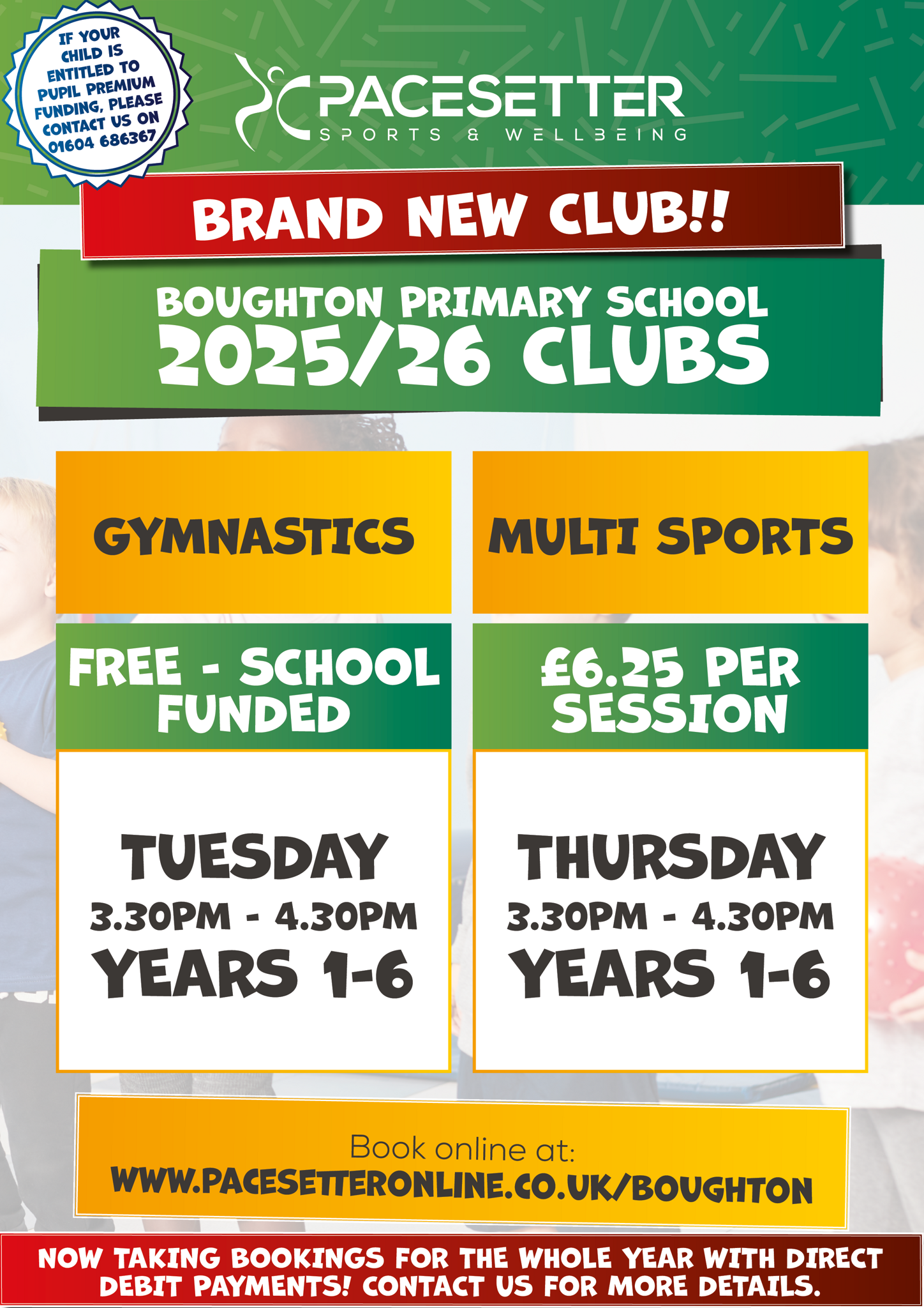 Image of Pacesetter Sport Clubs at Boughton - Autumn Term 2025