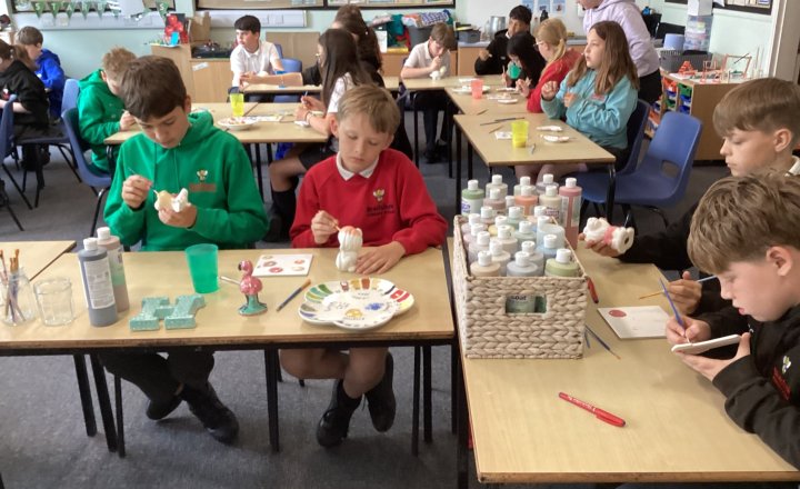 Image of Year 6 Enjoy Creative Pottery Painting Experience