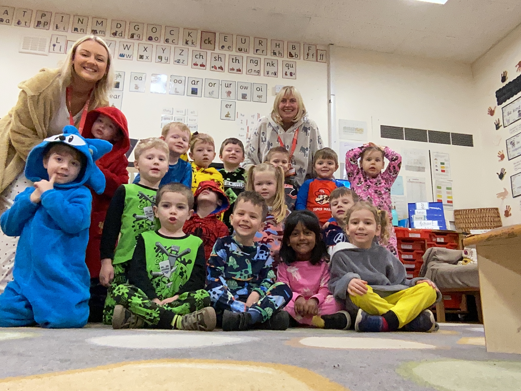 Image of Reception’s Pyjama Day – A Reward Earned Through Hard Work!