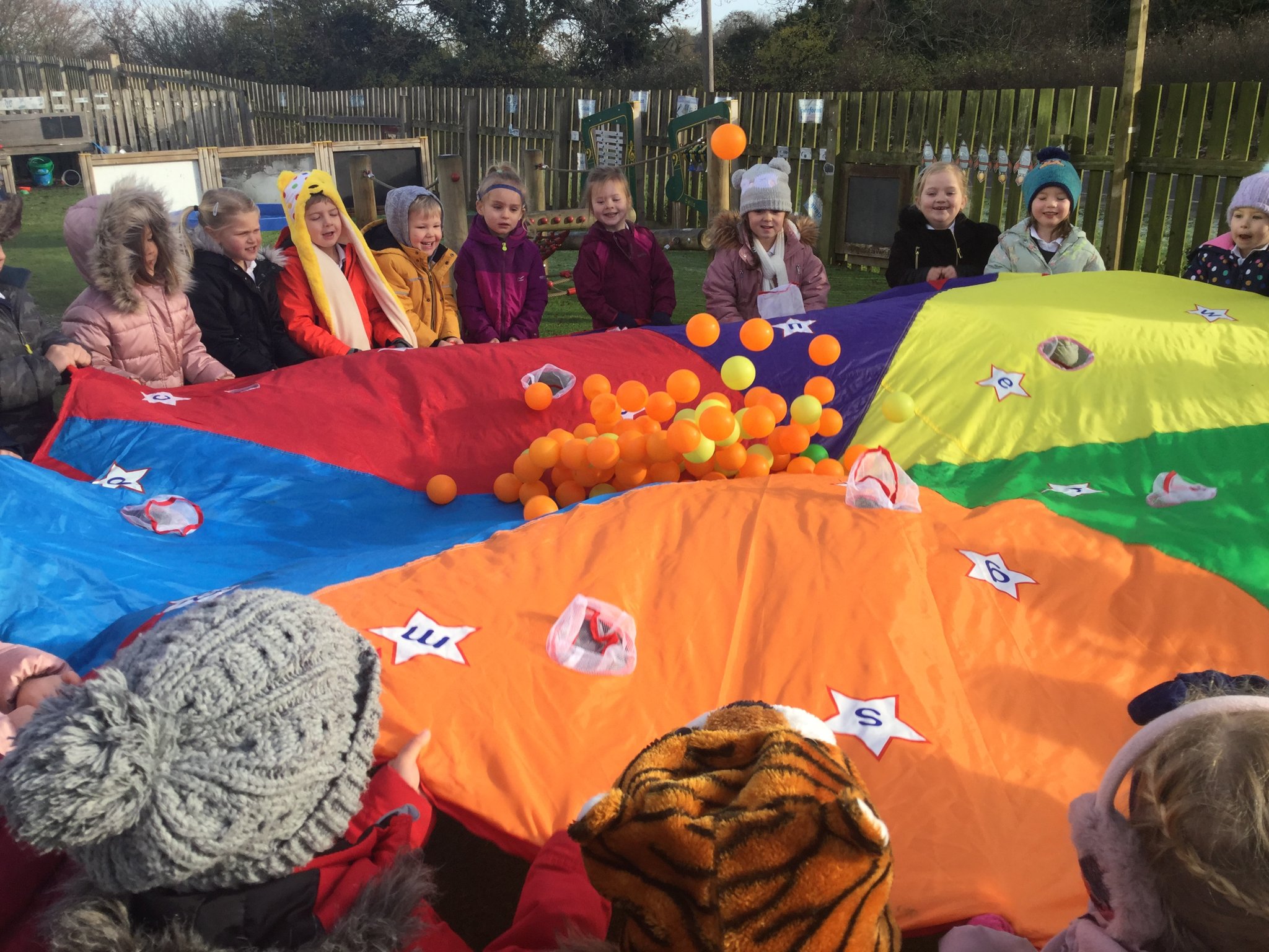 Image of Reception Class Target Reward - Parachute Play