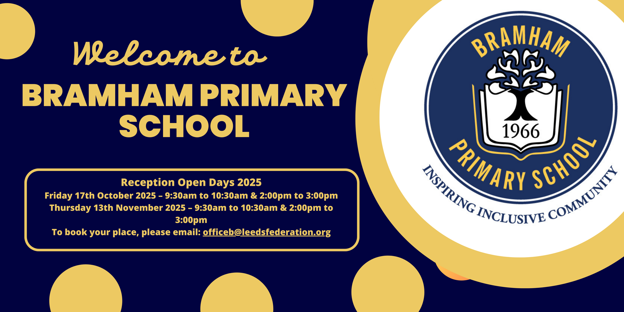 Image of Open Days 2025: Explore Life at Bramham Primary