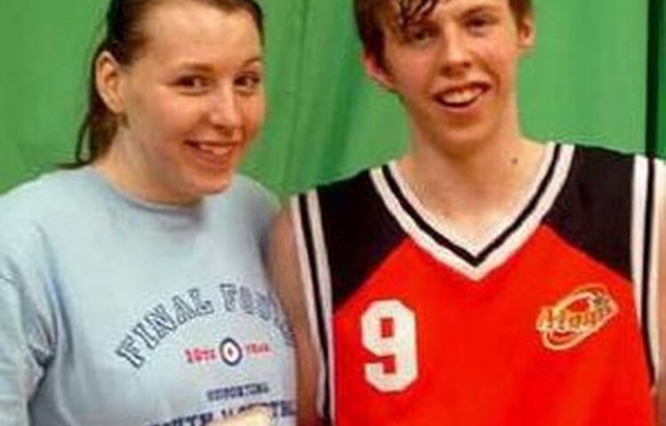 Image of Jake & Mollie Campbell in Basketball Play-offs May 2009