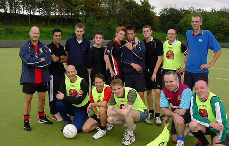 Image of Year 13 vs. Staff Charity Football