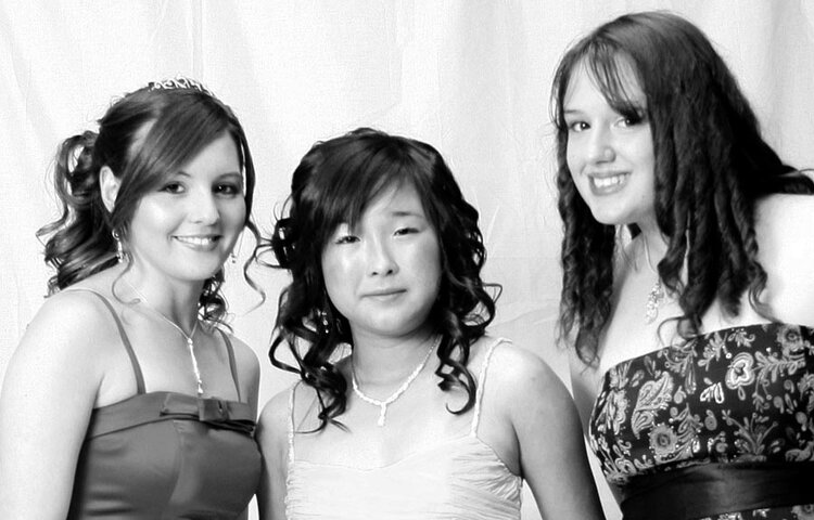 Image of Year 11 Leavers Ball June 2008 - Black and White