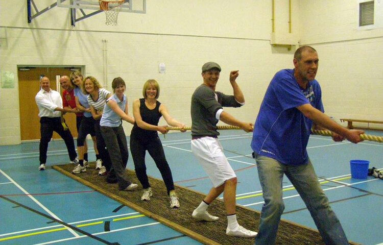 Image of Staff Tug-Of-War July 2011