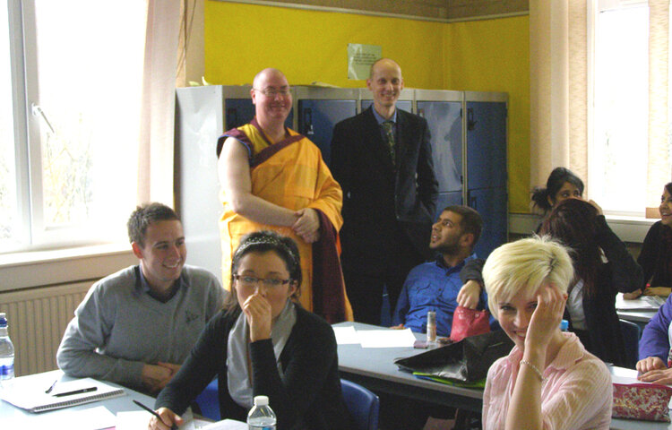 Image of Visit From A Buddhist Monk March 2010